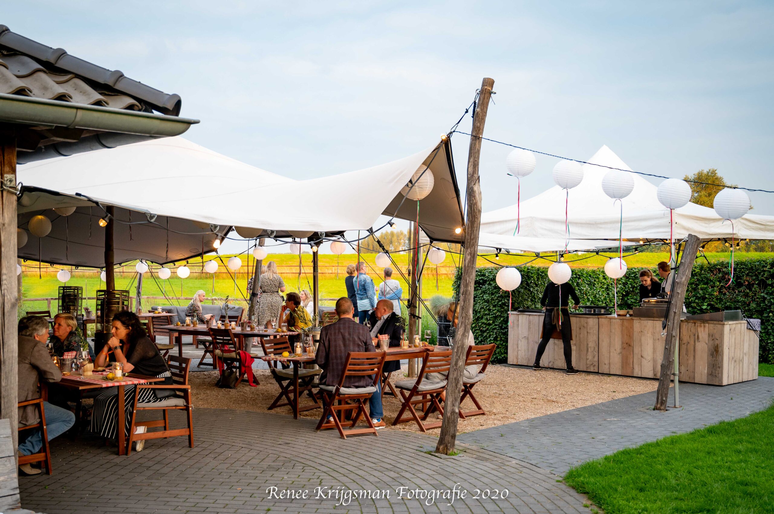 Bedrijfsfeesten met cateraar bij de Bronckhorsthoeve buiten